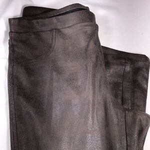 Karen Kane Faux Leather Brown Pants Jeggings SM